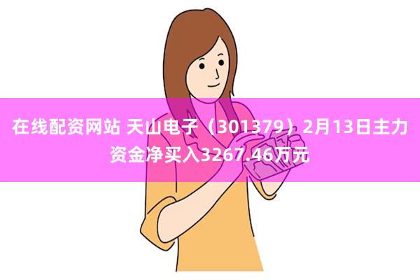 在线配资网站 天山电子（301379）2月13日主力资金净买入3267.46万元